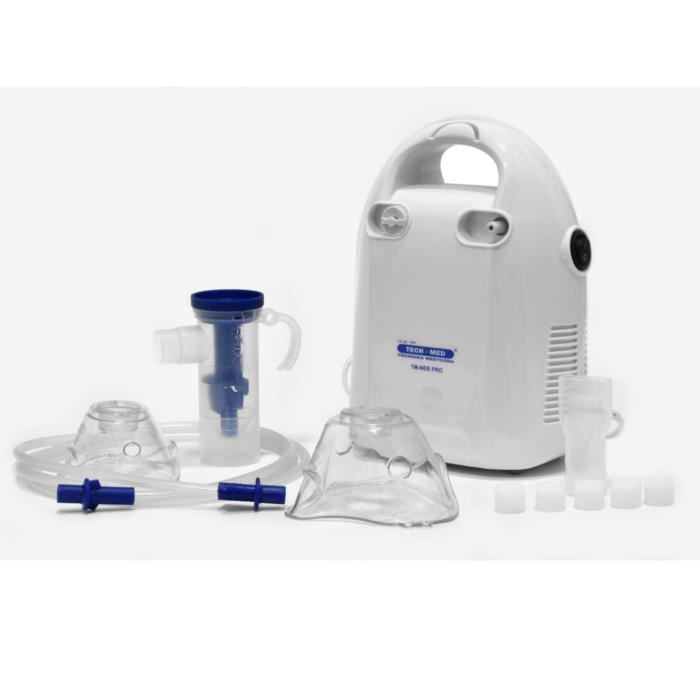 Inhalateur à compresseur TECH-MED pour adultes et enfants Aérosol Nébuliseur