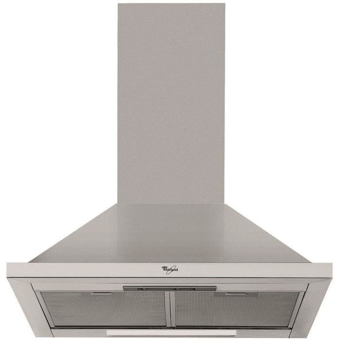 WHIRLPOOL - WHCN64FLMX - Hotte déco 60 cm Pyramide - inox