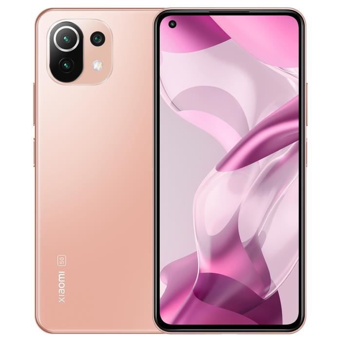 Xiaomi Mi 11 Lite 5G NE Téléphone Rose 128Go 6.55” FHD+ DotDisplay 64MP Triple Caméra Google Pay