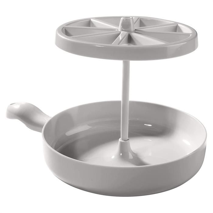 Poêle à Micro-ondes Multifonction - Pour Bacon, Grillades, Légumes - Antiadhésive, Avec Couvercle - Lavable Au Lave-vaisselle