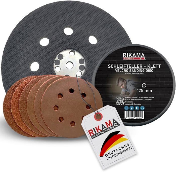Plaque De Ponçage Ø150mm Pour Ponceuse Excentrique - Compatible Velcro Et Évacuation Poussière