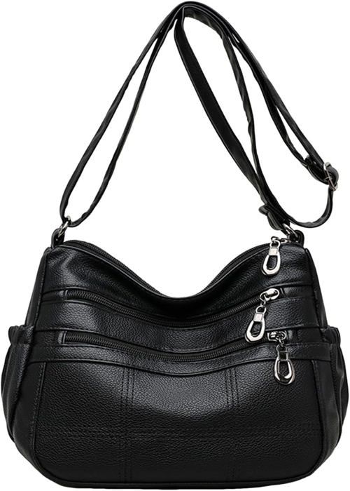 Vezluax Petit Sac Bandoulière Femme Cuir Pochette Telephone Portable Sac Telephone Portable Femme Sacs Bandoulière Femme Sac à Main Bandoulière Gris