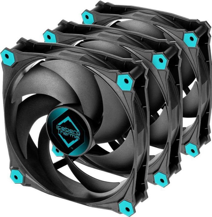 Iceberg Thermal IceGALE Silent Boitier PC Ventilateur 12 cm 3 pièce - vue 2