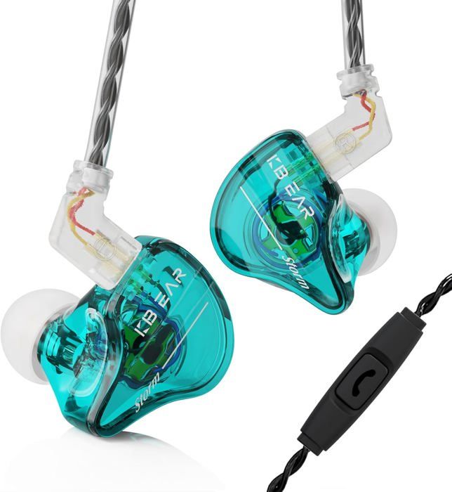 Câble Hi-Fi Type C Détachable 2 Broches Pour Écouteurs Intra-Auriculaires (IEM) - 4 Fils Tressés, 120cm - 12