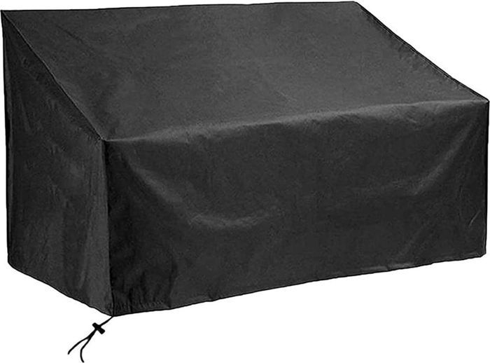 Housse de protection - QIEDOVIEY - Banc de jardin 2 places - Imperméable - Tissu respirant - Noir