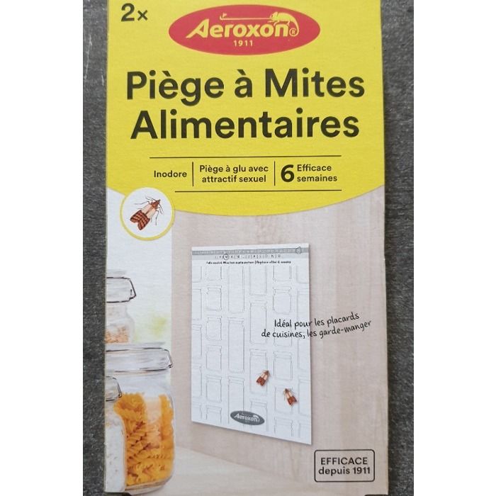 2 pièges collants pour mites alimentaires pièges inodores pièges à insectes