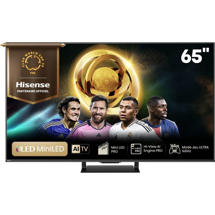 Téléviseur - Hisense - 65U7Q Pro - Mini LED QLED 4K - 65 pouces - 2000 nits