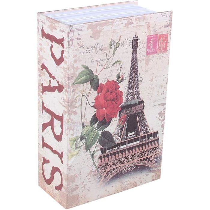 Coffre-fort De Livre Avec Serrure à Clé - Boîte Secrète Dictionnaire Métal Pour Maison Et Bureau
