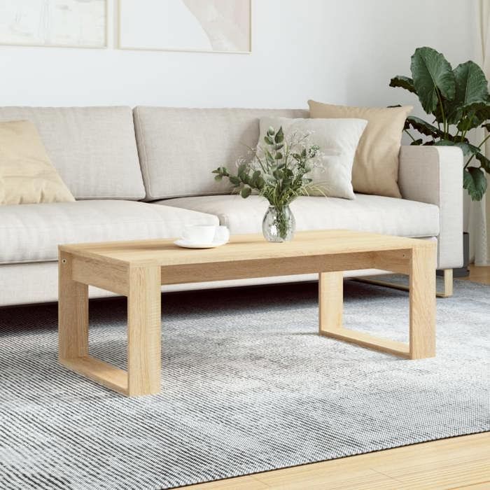 Table basse - vidaXL - Chêne sonoma - 102x50x35 cm - Bois dingénierie