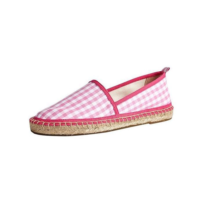 TALAMANTRA TALAMANTRA Espadrilles pour Femmes en Coton Biologique Rose Taille 39