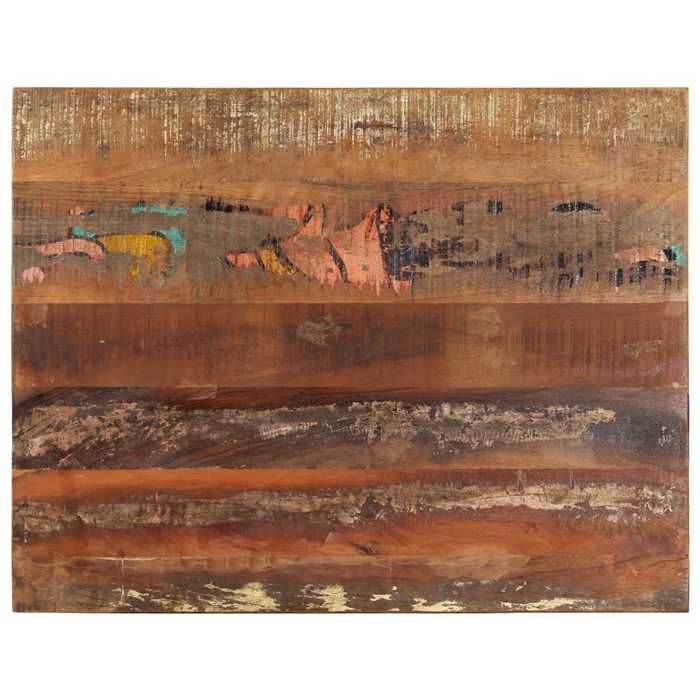 Dessus de table rectangulaire - vidaXL - Bois récupéré - 70x90 cm - Multicolore