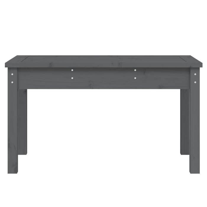 Sale 2026 Banc de jardin - BURKE - Banquette balcon - gris 80x44x45 cm - bois massif de pin BB655
