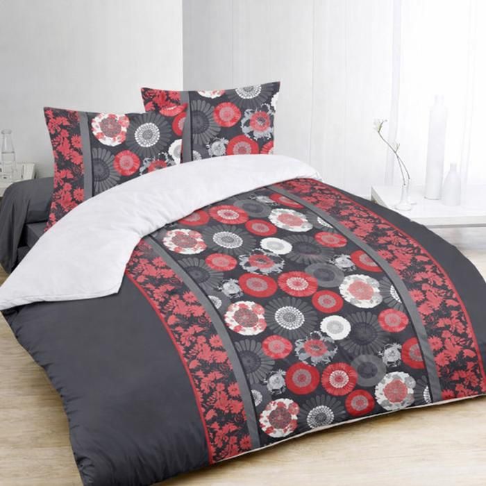 Couette - MORTREUX - Simple face Japonisant - 200 x 200 cm - Microfibre - 200 g/m² - Légère