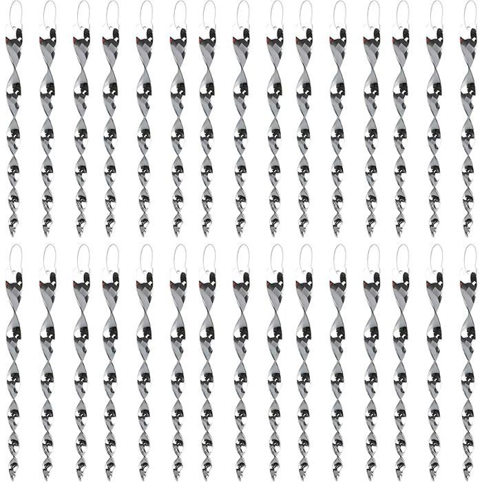 Lot 30 dispositifs réfléchissants effrayants pour oiseaux Tiges argenté à suspendre Effrayant 30Pcs
