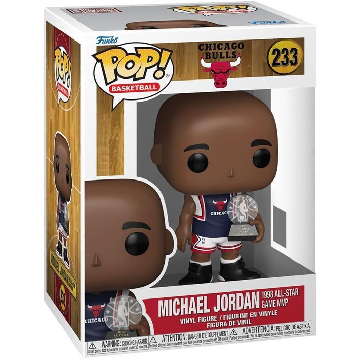 Figurine Funko Pop - FUNKO - Michael Jordan (1998 ASG MVP) - PVC - 9 cm - 3+