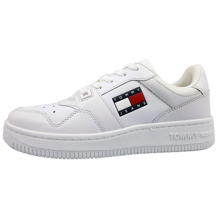 Femmes Tommy Hilfiger chaussure à lacets sportive  Textile Lacets Plat - ybr blanc