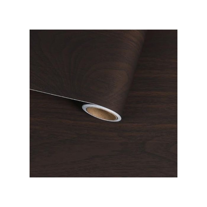 Papier Peint Autocollant Effet Bois Marron Foncé 30x300cm Film if pour Meuble Vinyle Épais Moderne Durable Décora FILM POUR VITRAGE