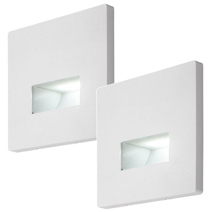 Lampe Lunca LED 1 W IP20 blanche couleur de lumière réglable : 3 000 4 500 6 500 K 77196 2 pièces Lampe Lunca LED 1 W IP20 blanche couleur de lumière réglable : 3 000 4 500 6 500 K 77196 2 pièces