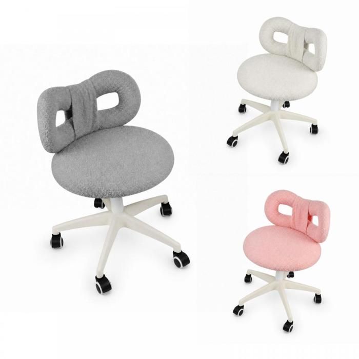 Chaise De Maquillage Pour La Maison Ou Le Bureau - Laine Douce - Arc Avec Fauteuil Roulant - Hauteur RéGlable (36-50 Cm)