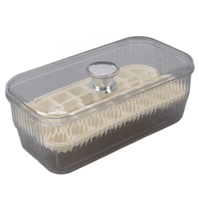 Bacs à Glaçons Hisdricus - Rond Et Carré Avec Couvercle - 54 Glaçons - Sans BPA