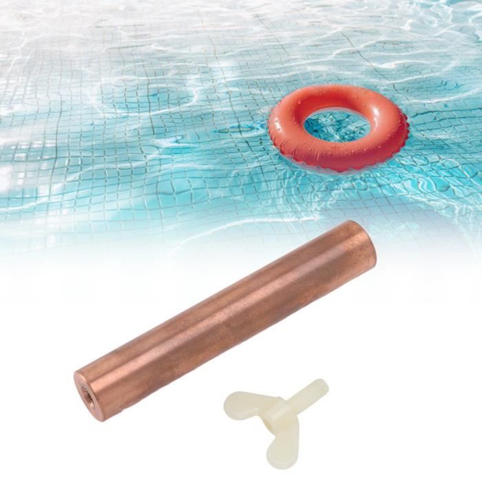 Réduction Chlore Ioniseur Piscine Solaire Automatique - Réduit Le Chlore De 85%, Entretien Facile Cuivre/ABS Nettoyage Piscine écologique 35000 Gallons