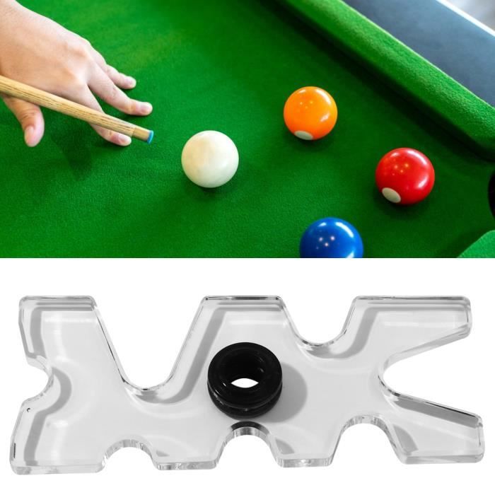 accessoire de support de queue de billard en acrylique transparent pour Nine Ball Club Support de queue de billard