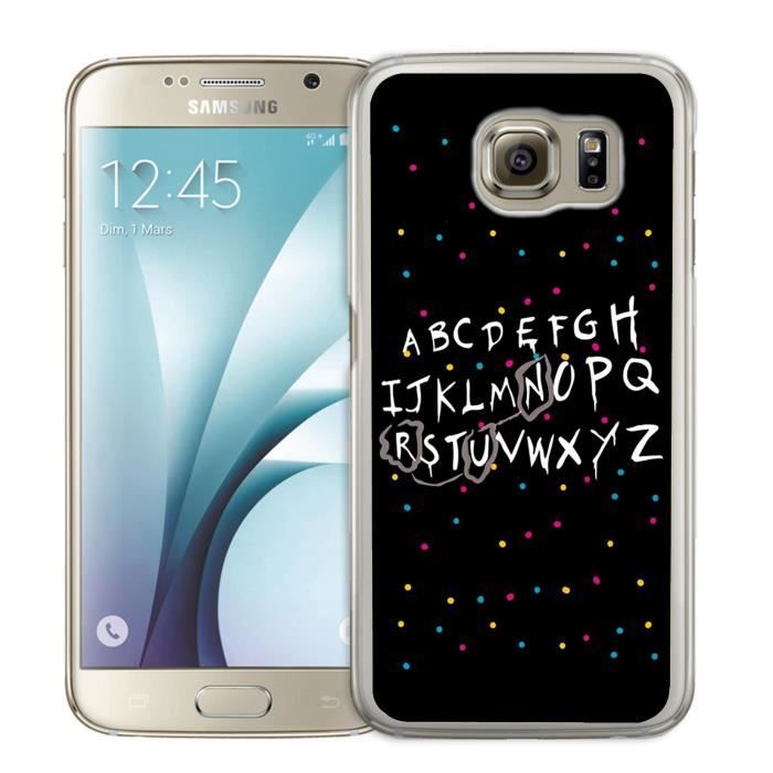 Coque Samsung Galaxy S7 Edge Stranger Things Alphabet Achat Coque Bumper Pas Cher Avis Et Meilleur Prix Cdiscount