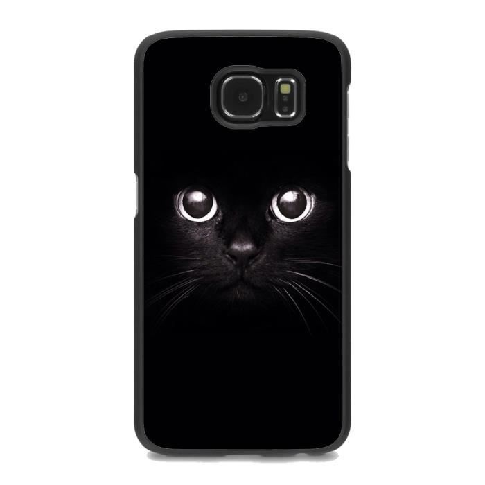 Coque Samsung Galaxy S6 Edge Chat noir - Achat coque - bumper pas ...