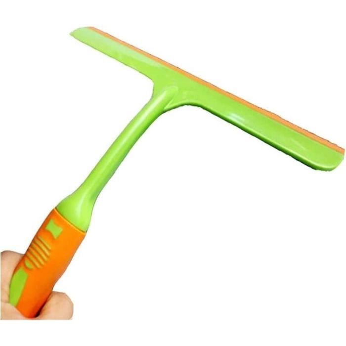 Raclette de Douche en Acier Inoxydable avec Crochet Ventouse, Raclette de Douche Raclette de