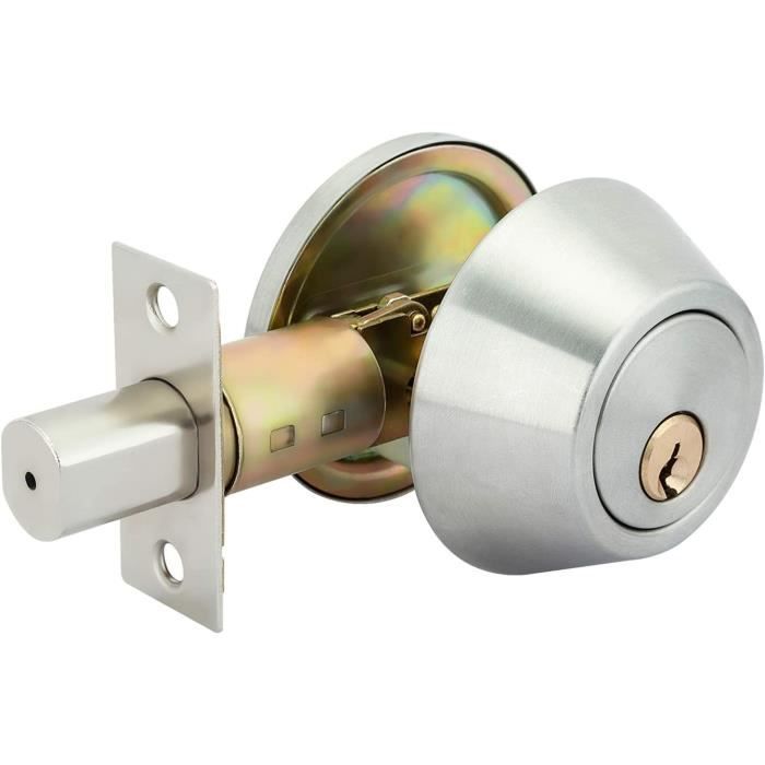 Poignée De Porte Ronde Bouton Serrure Verrouillage Porte Avec Serrure ...