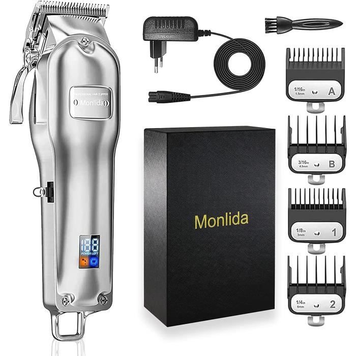 Tondeuse Professionnelle Rechargeable avec Écran LCD