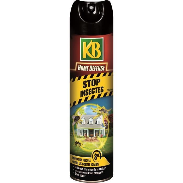 KB HOME DEFENSE Stop insectes aérosol - 400 ml - Cdiscount Au quotidien