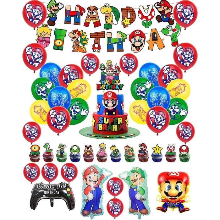 Deco Anniversaire Mario Decoration Anniversaire Mario Ballon Mario