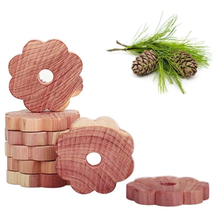 10 Pièces Anneaux de Cèdre Bois de Cèdre Bois de cèdre Anti-Mites Anti Mites Bois de Cèdre Anti Mites Vêtements pour Les Armoires