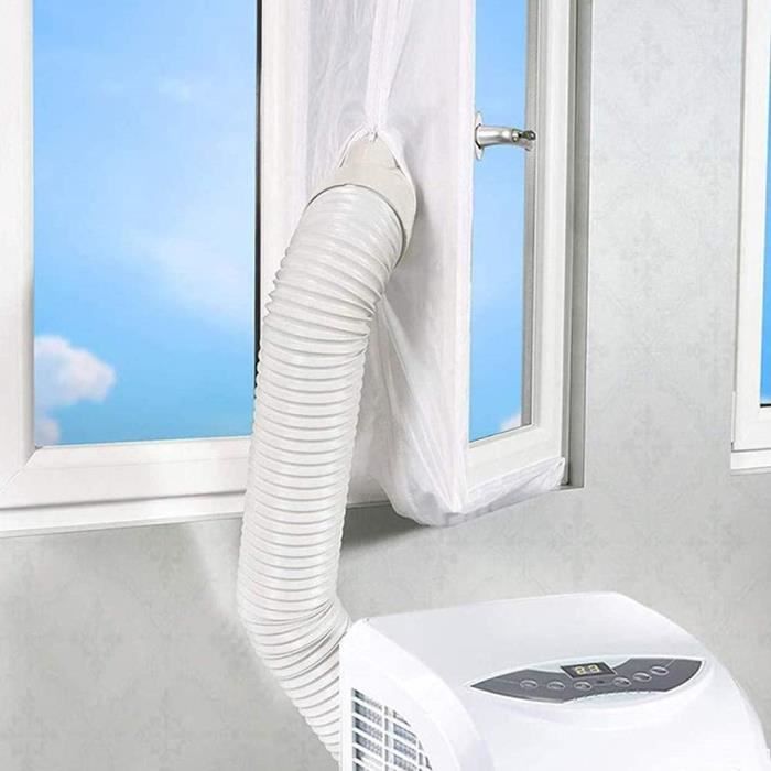 400CM Tissu de Calfeutrage pour Fenêtres Joint de Fenêtre pour La Climatisation pour fixation aux fenêtres IWILCS Joint de Fenêtre pour Climatiseur fenêtres à battants puits de lumière
