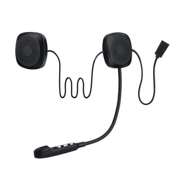 Generic Écouteurs sans fil Bluetooth pour moto, mains libres, casque  d'écoute, stéréo, musique, haut-parleur, appel automatique à prix pas cher