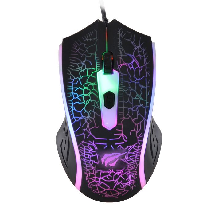 GAMENOTE HV MS736 gamer 4 boutons 1200 DPI optique filaire USB rétroéclairage LED Neuf