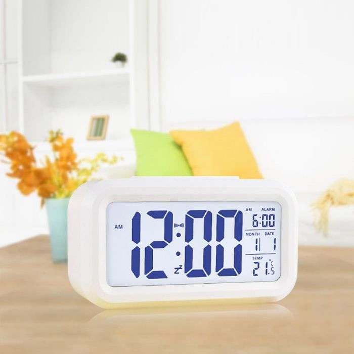 Criacr Réveil Numérique, Horloge Digitale avec Écran LED, Horloge