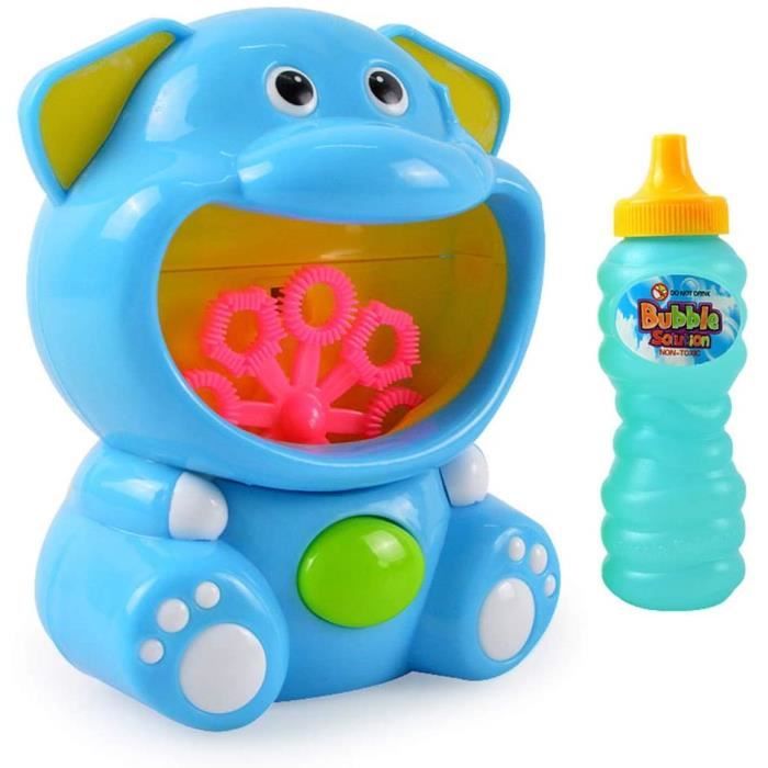 BLUE SKY Machine à Bulles Automatique – Girafe Jaune Sans Fil, Jusqu’à 10 000 Bulles En 5 Min, Dès 3 Ans