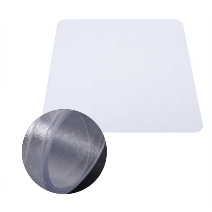 Tapis De Protection Pour Chaise De Bureau - PVC Transparent 1.0mm, 150x150cm, Anti-rayure Et Réducteur De Bruit