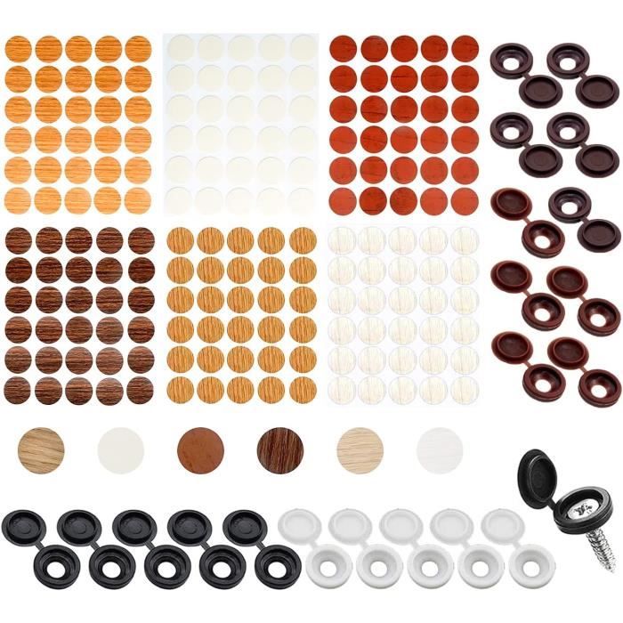 Bouchon Trou Vis Cache Auto-adhésif À Plastique Couvercles Colorés ...