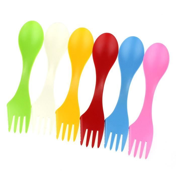 Lixada Ensemble D'outils De Camping En Titane - Couverts De Voyage Légers En Titane - Fourchette Et Cuillère - Couverts Pour Le Camping, La Randonnée, Le Pique-nique