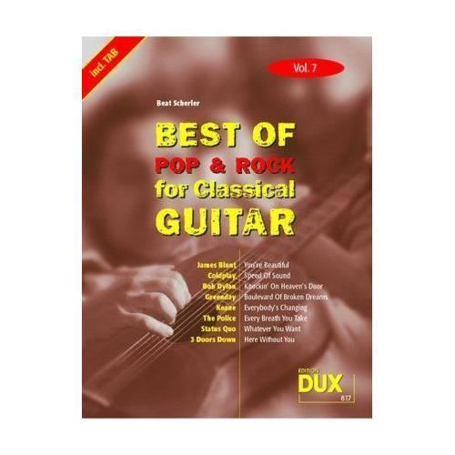 Edition Dux D817 - LIBRAIRIE - AUTRES LIVRES - Best Of Pop - Rock for Classical Guitar 7