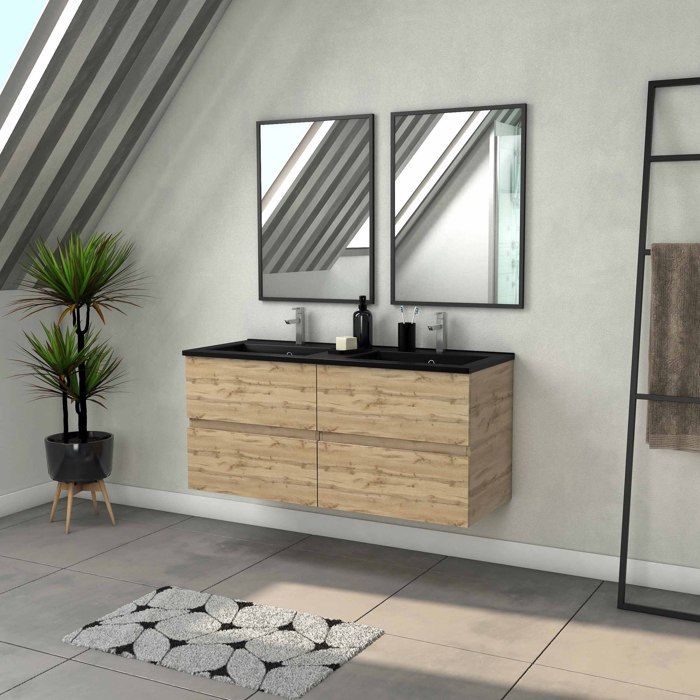 Meuble de salle de bain rétro – Choix de tailles, de finitions, de poignées et de vasques
