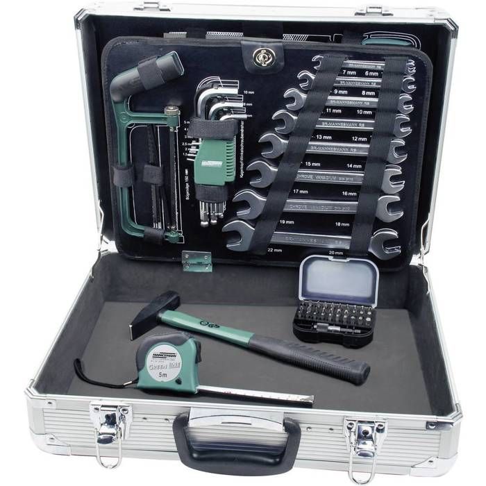 Trousse à outils Mannesmann remplie de 65 pièces
