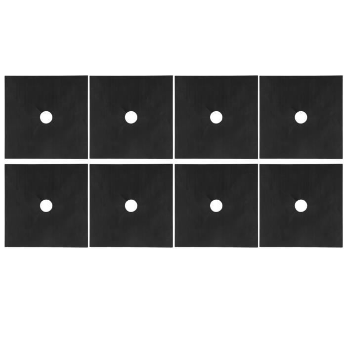 8 Pcs Cuisinière à Gaz Brûleur Couvres Cuisinière à Gaz Tapis De Cuisinière à Gaz Couvertures De Cuisiniere A Gaz Reutilisables Bruleur A Gaz Stov