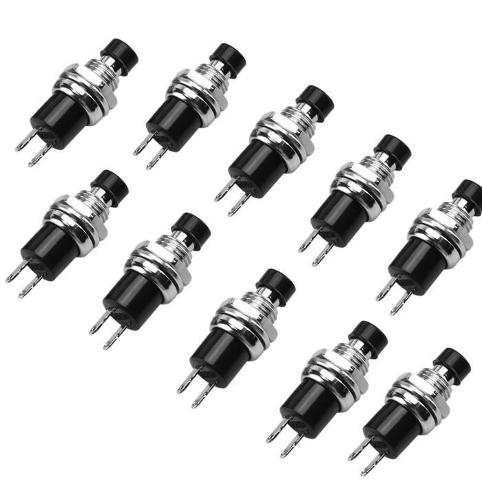 Bouton Poussoir Momentané 12x12x7 Mm Avec LED Orange - Neuf, Sans Marque, Pour DIY électronique