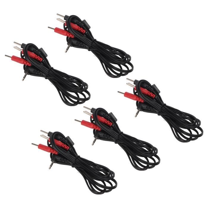 Câble Haute Tension (électrode) Pour Brûleur De Chaudière - 2 Fils De 4 Mm², Longueur 45 Cm - Silicone Résistant