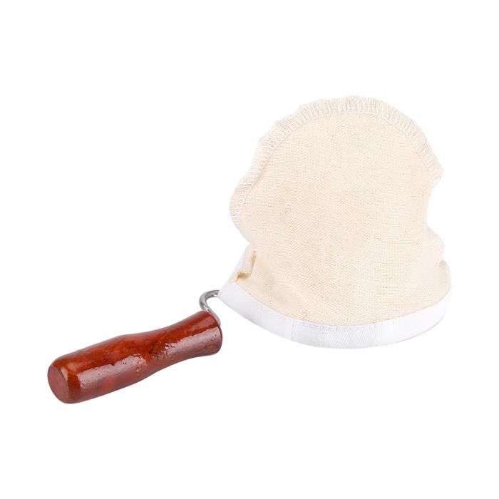 Filtre à Café Réutilisable En Flanelle Et Métal - Forme Cône, Lavable à La Main, Neuf