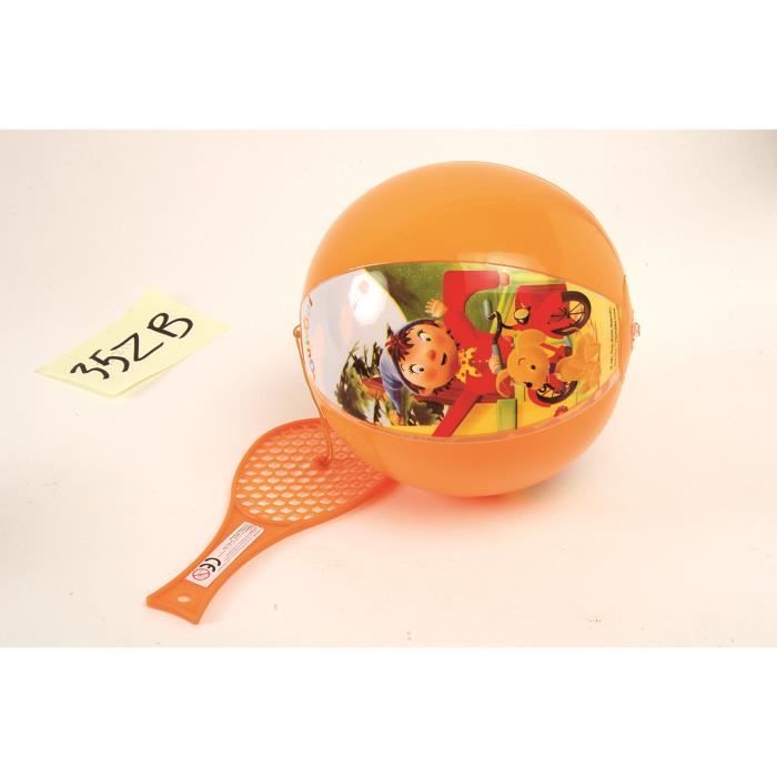 Jeu Raquette Balle Gonflable Cartoon – Clap Amusant – PVC Léger – Activité Motricité – Dès 3 Ans – Maison Parc École